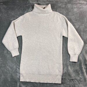 Aritzia Babaton Mackay Turtleneck Sweater Dress 100% Merino Wool Oversized Knit